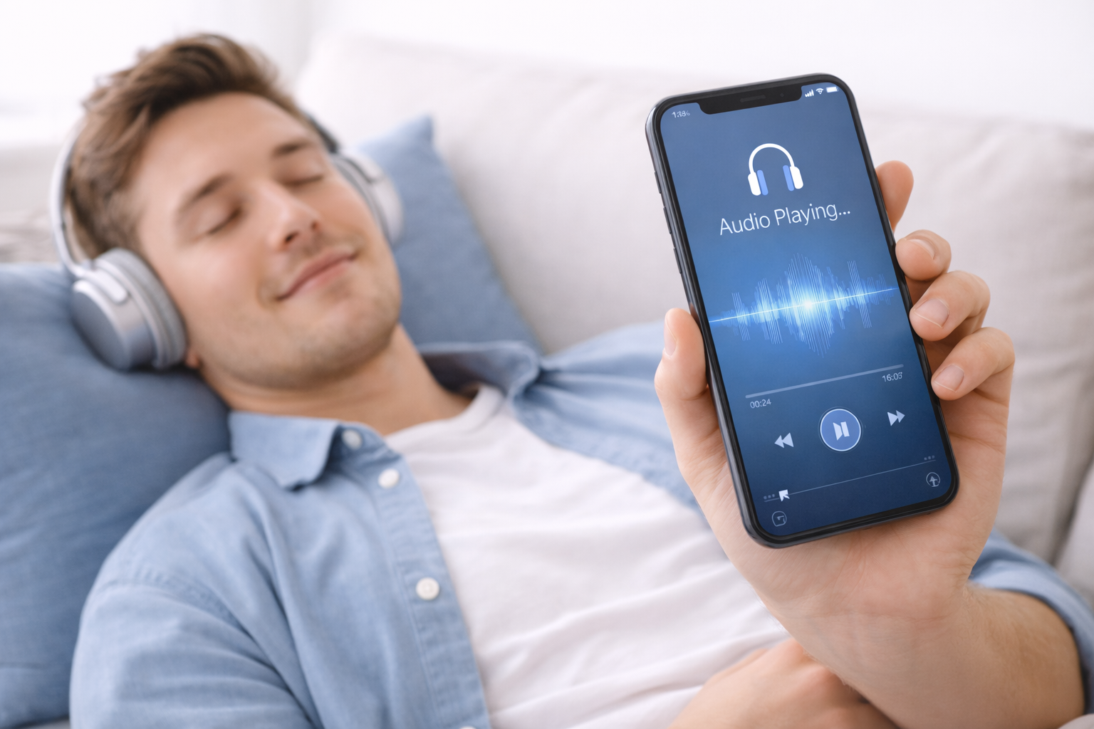 Relaxing with clinical hypnosis audio sessions